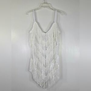NEW 12TH TRIBE SPEAKEASY FRINGE SPARKLY MINI DRESS.